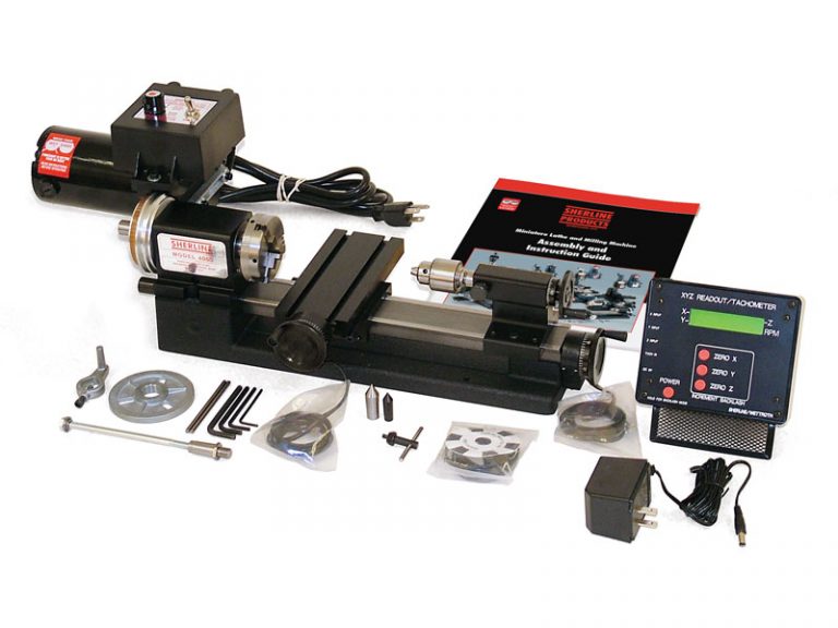 8" Tabletop Lathe with DRO Package A Sherline Products