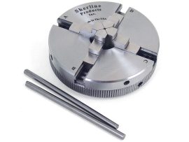 thumbnail image 2 of 3-Jaw X 5 Inch Self-Centering Wood Lathe Chuck With Reversible Jaws – Fits Shopsmith 5/8″ Spindle 2 of 6