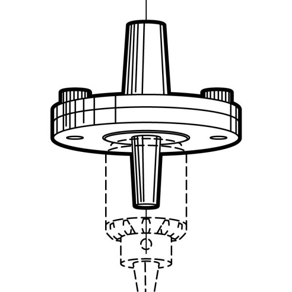 P/N 1204 Adjustable chuck holder 0JT tabpe for 5/32" Drill Chuck