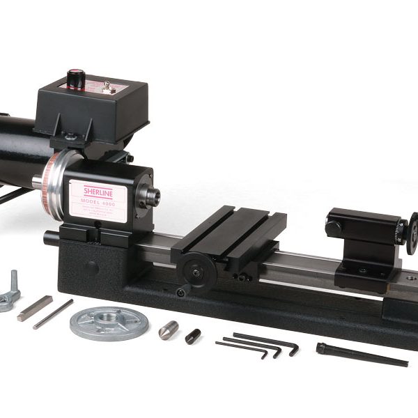 4000 (4100)—3.5" x 8" lathe with standard handwheels