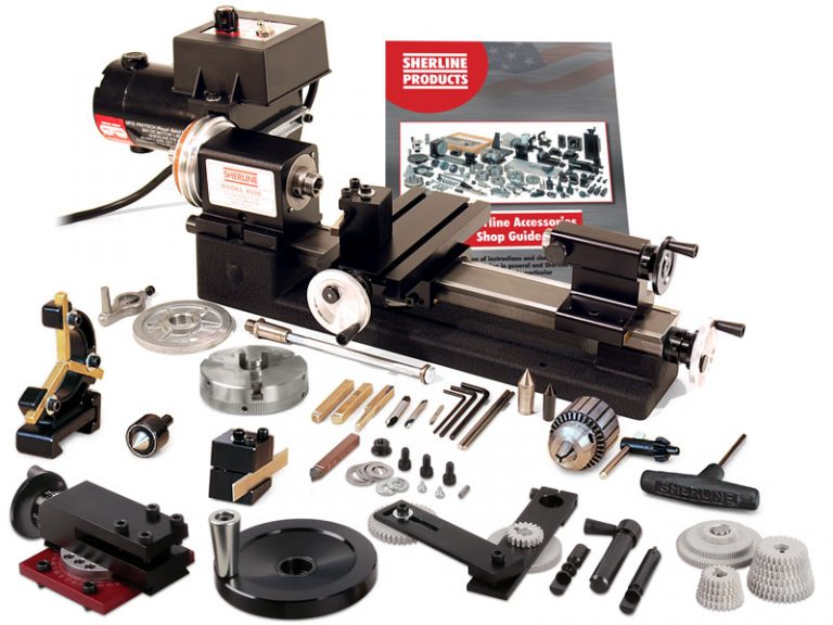 8″ Tabletop Lathe with Zero Adjustable Handwheels Package C