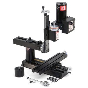 2000 (2010)—Mill with 14" deluxe base, 13" mill table, multi-direction column and ram, drill chuck and adjustable zero handwheels