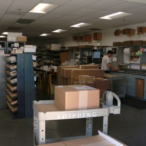 The shipping department does the final packaging for all orders—from small individual parts to large orders for dealers. UPS & FedEx computer systems help streamline the workload and track the packages in route. From here, Sherline tools come straight to YOU.