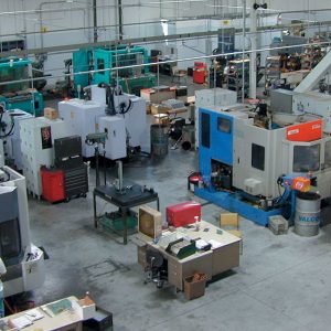 A Mazak H400N machining center removes metal fast yet makes parts of very high accuracy. The revolution in computer-controlled equipment is one of the reasons Sherline tools are now made not only faster but better than they have ever been made in the past.