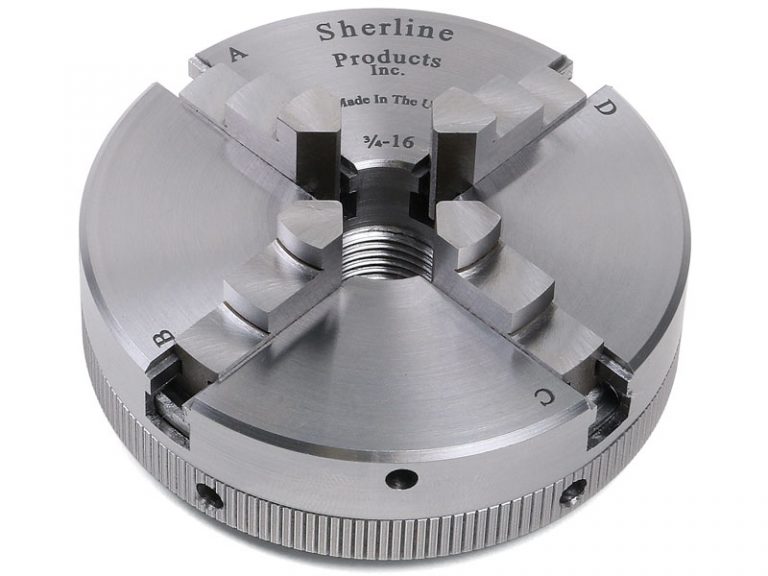 2.5" 4Jaw Chucks Various Thread Sherline Products