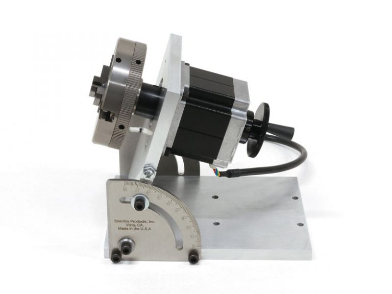 Laser Tilting Angle Table with Stepper Motor - Sherline Products